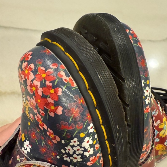 Dr Martens 1460 Pascal Boots Size 5 Floral Clash Wanderlust Red Purple - Picture 11 of 14